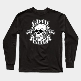 Grim Skull Rider Long Sleeve T-Shirt